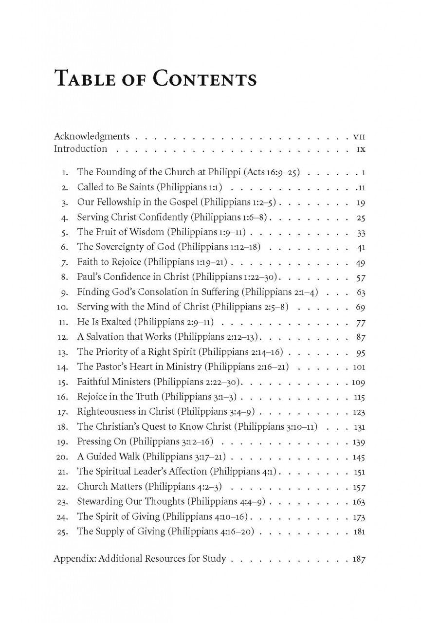 Philippians Expanded Outlines: Rejoicing in Christ