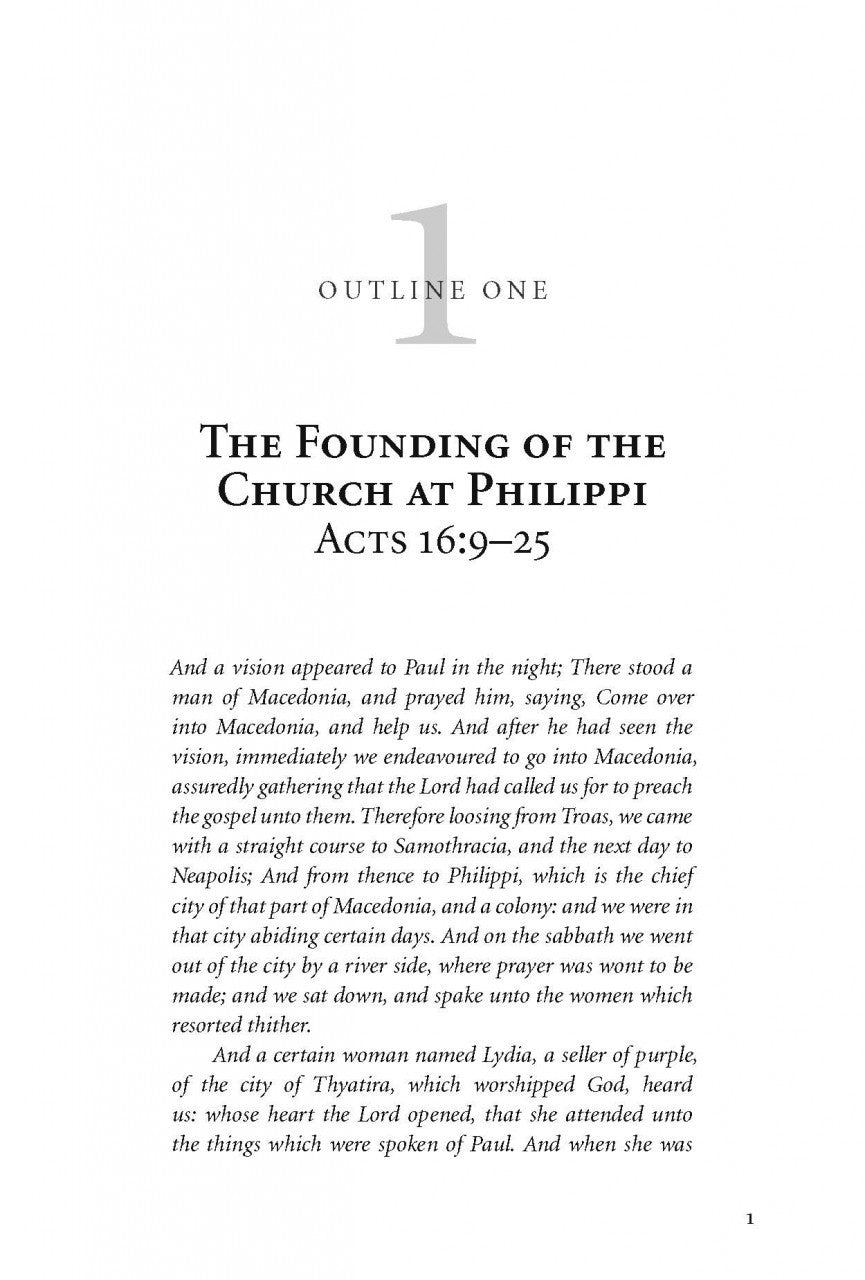 Philippians Expanded Outlines: Rejoicing in Christ