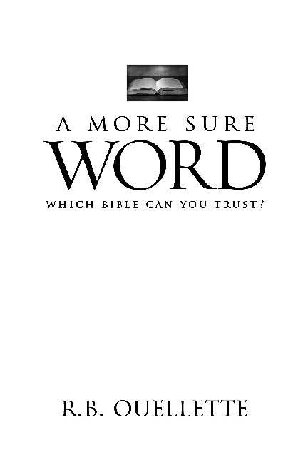 A More Sure Word