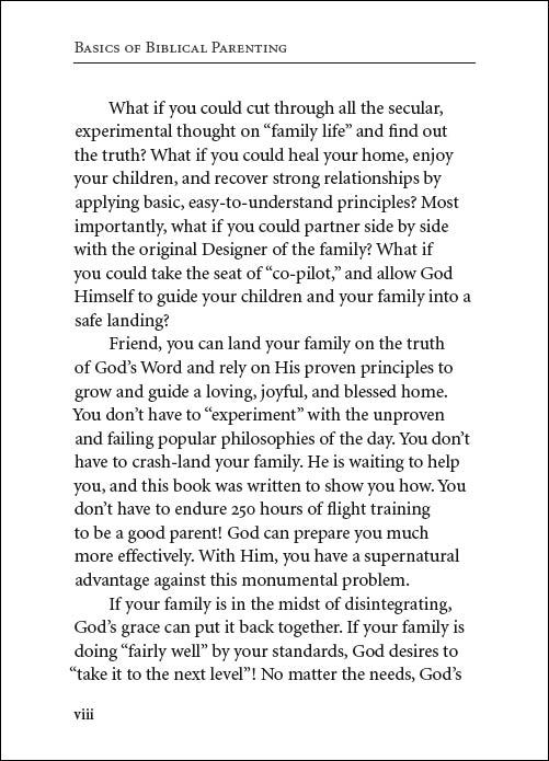 Basics of Biblical Parenting