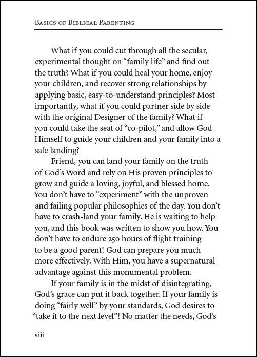 Basics of Biblical Parenting