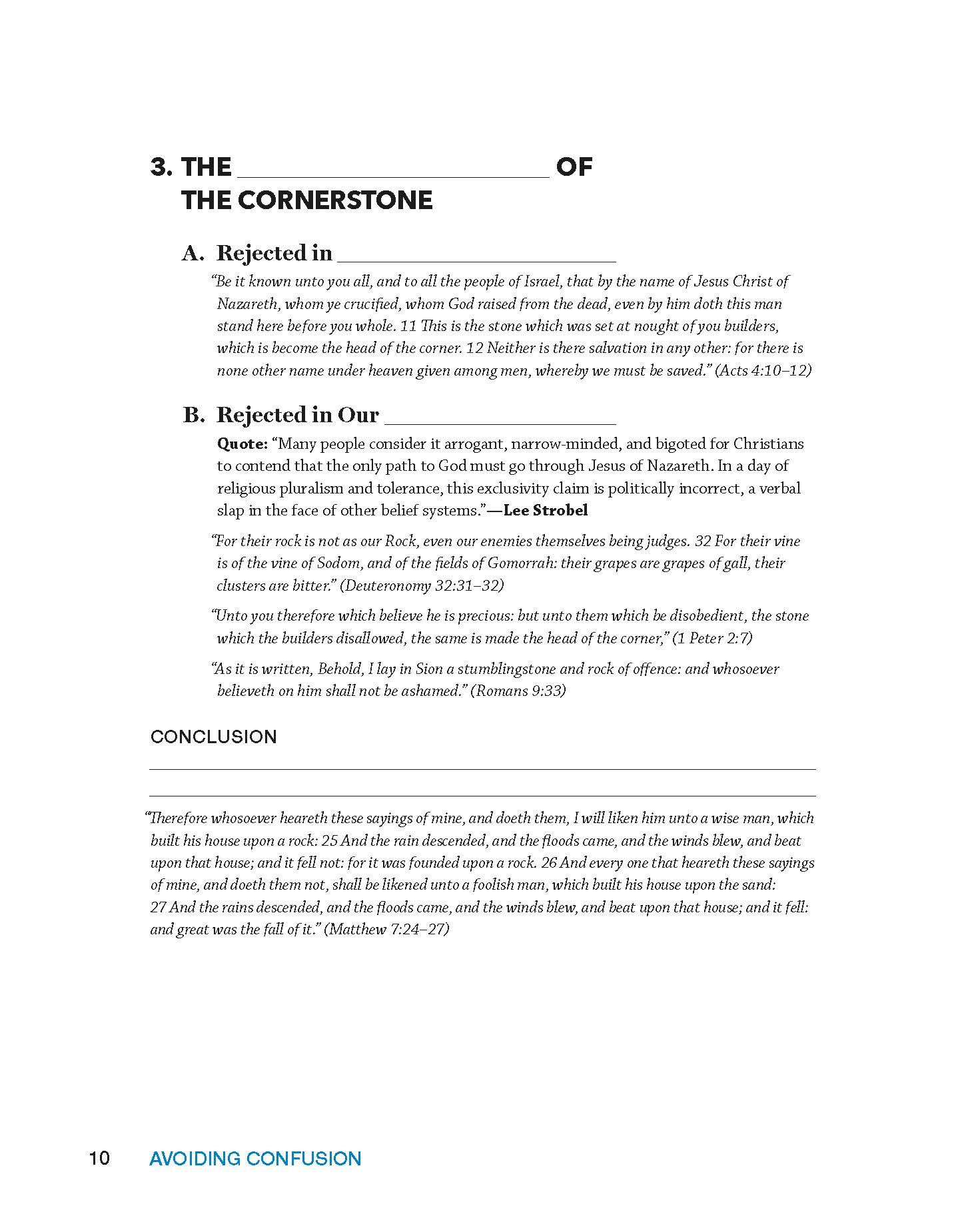 Avoiding Confusion Study Guide