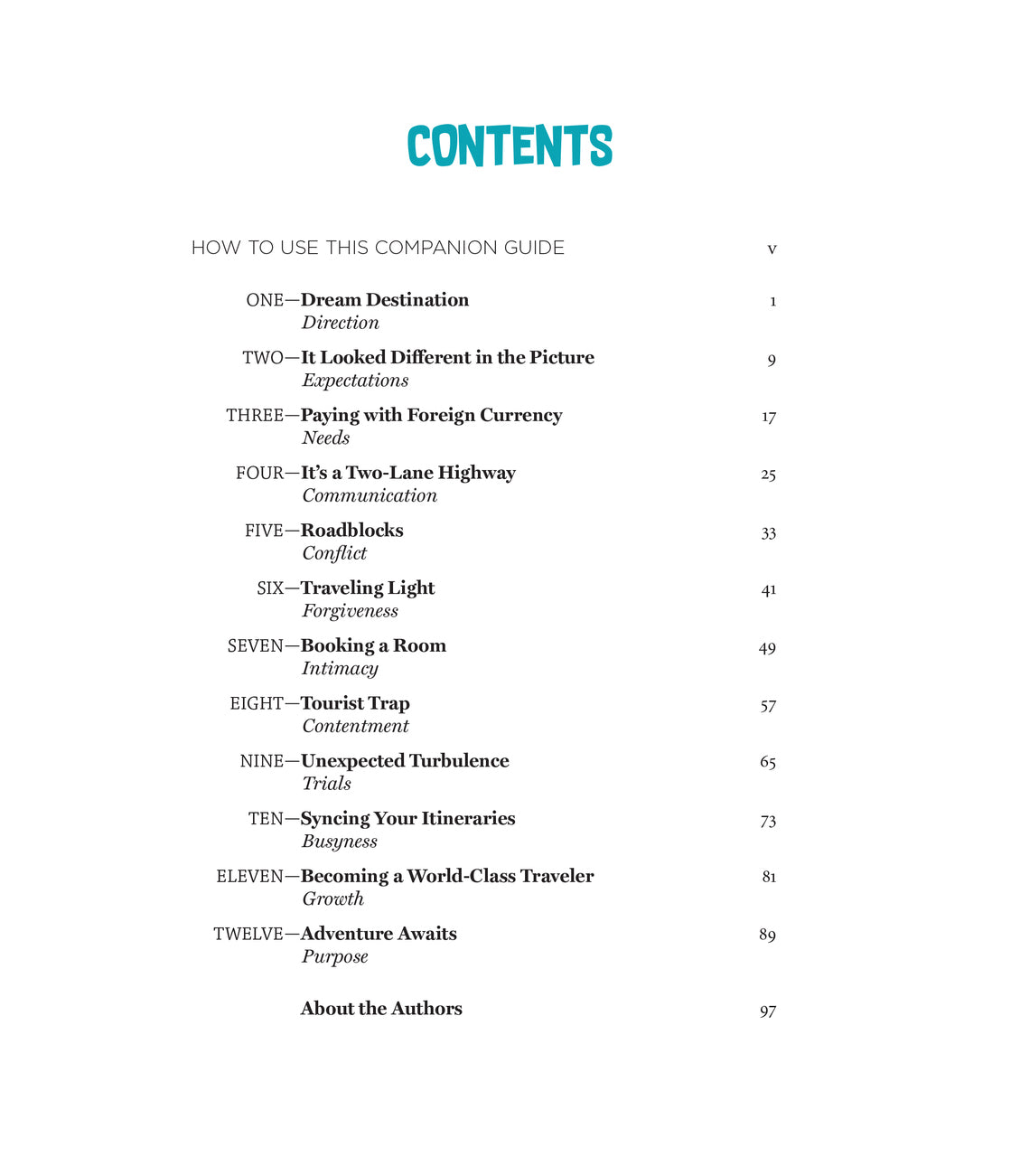 Are We There Yet? Companion Guide