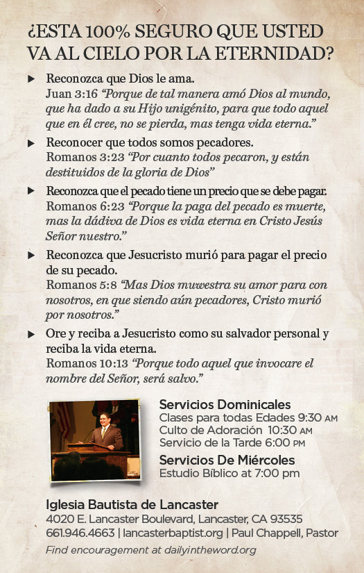 Sea Nuestro Invitado—Outreach Card