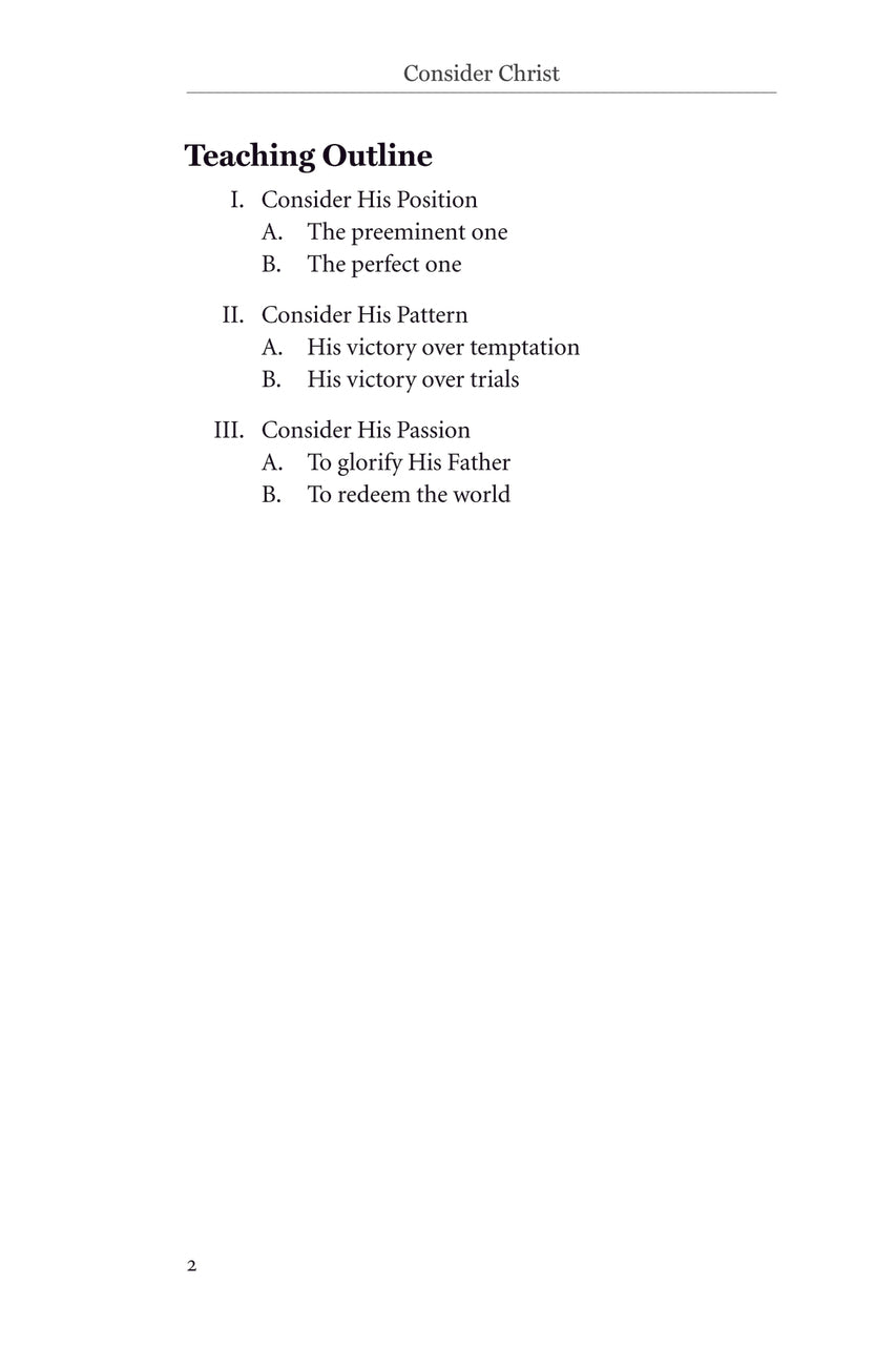 Consider Christ Teacher Edition Download