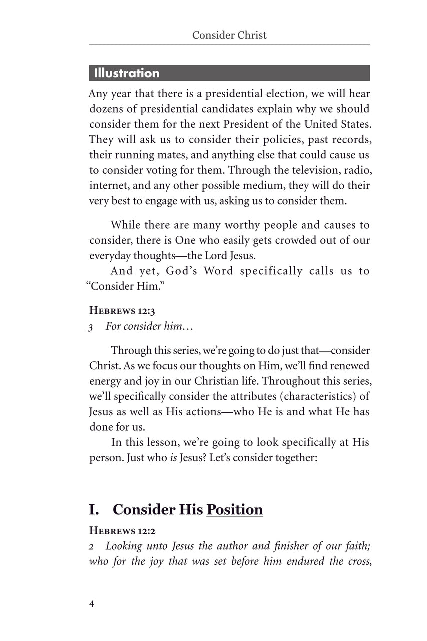Consider Christ Teacher Edition Download