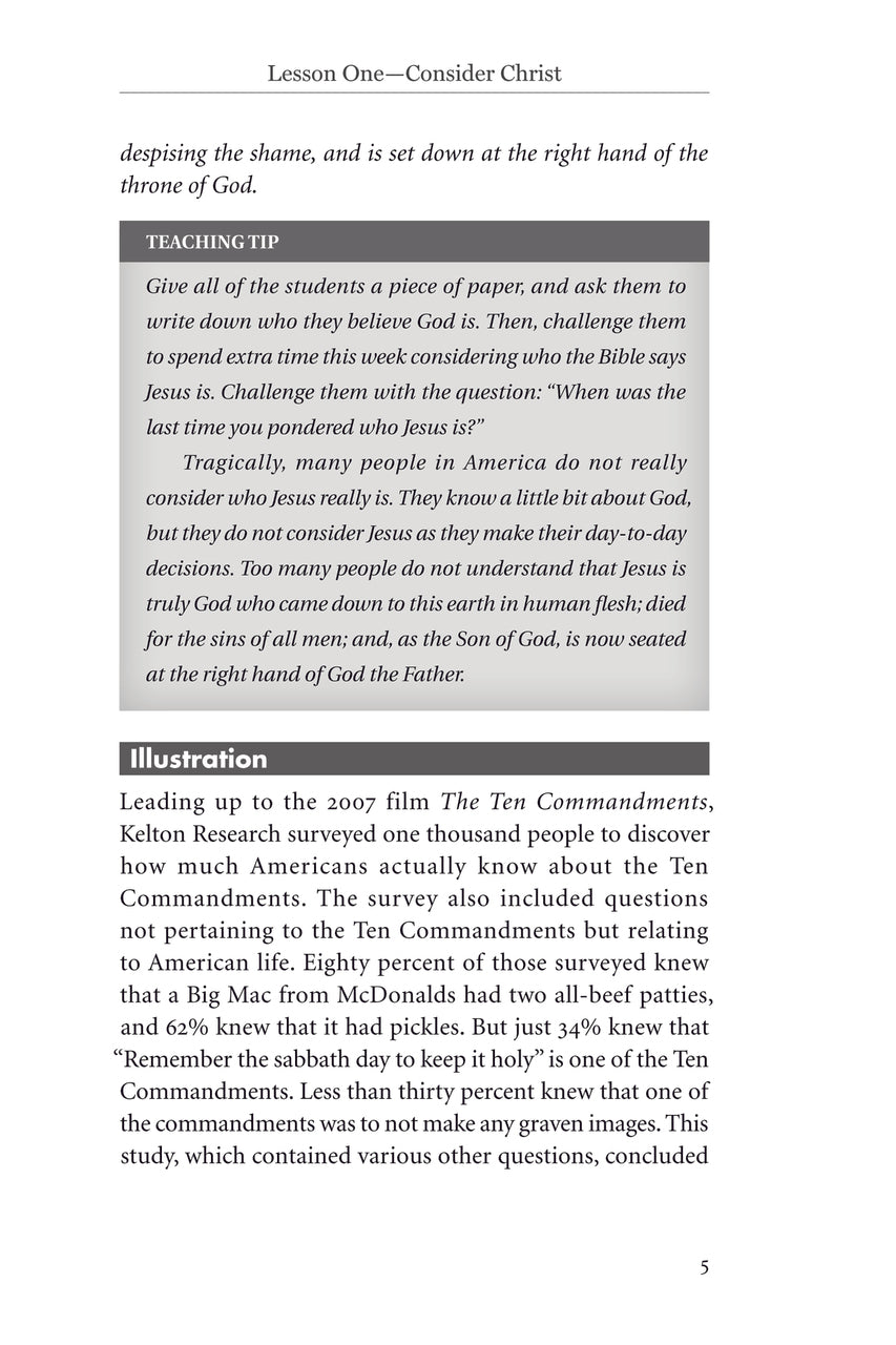 Consider Christ Teacher Edition Download