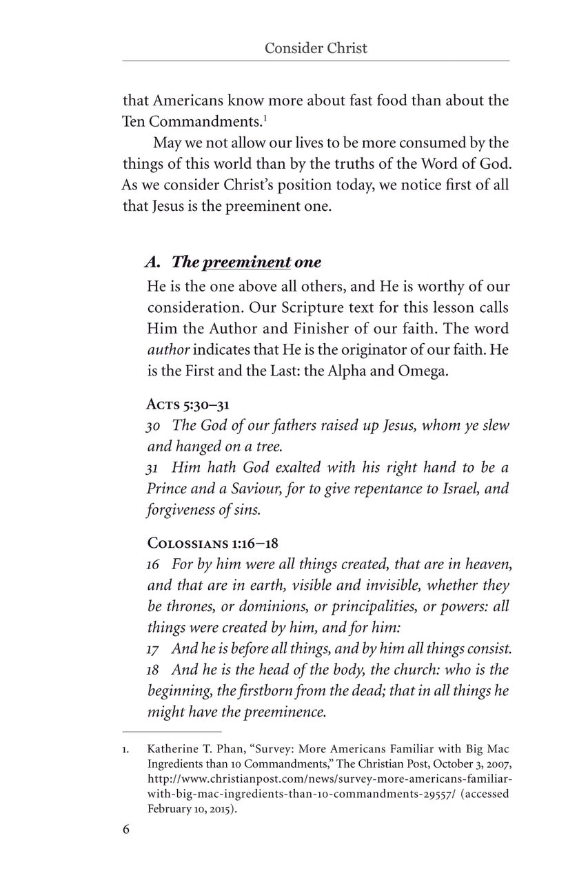 Consider Christ Teacher Edition Download