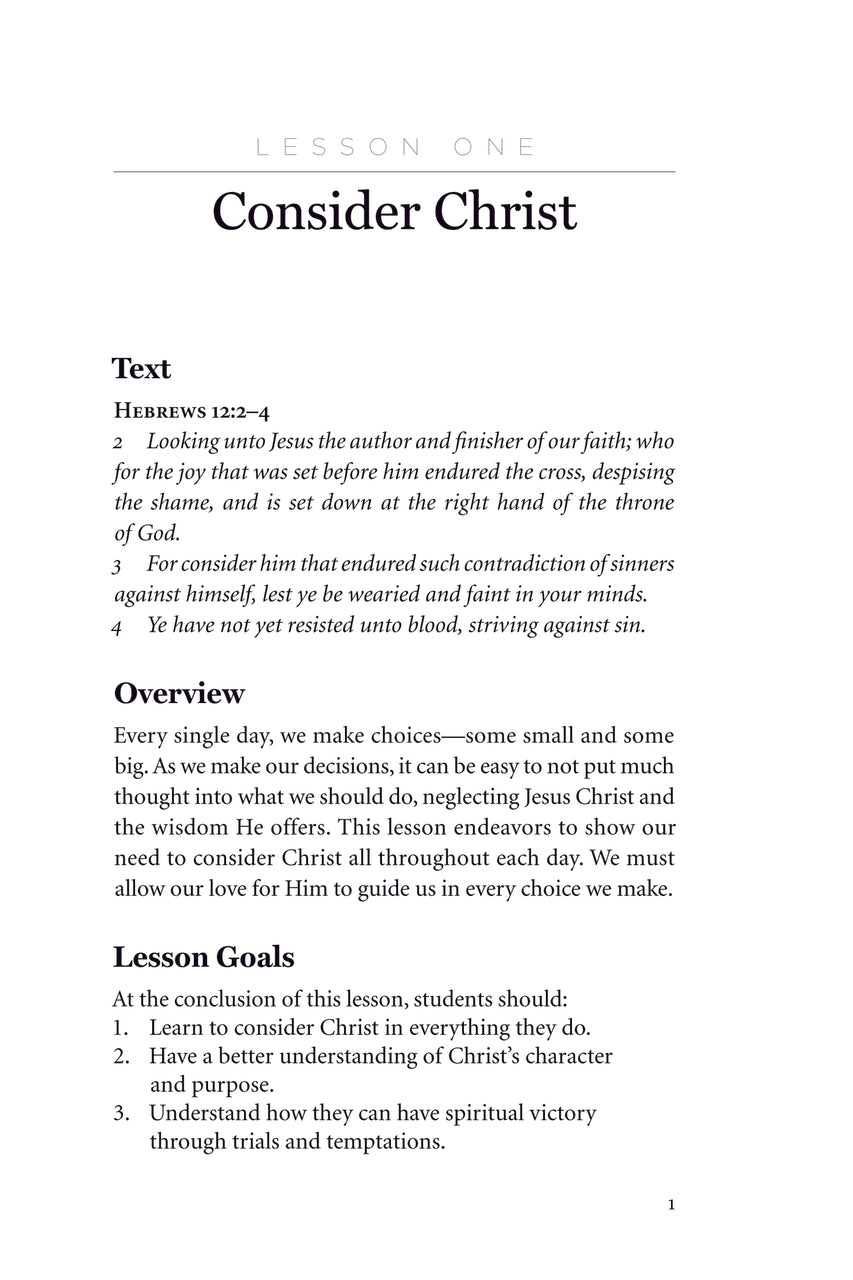 Consider Christ Teacher Edition Download