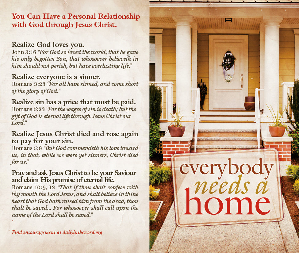 Everybody Needs a Home—Gospel Tract