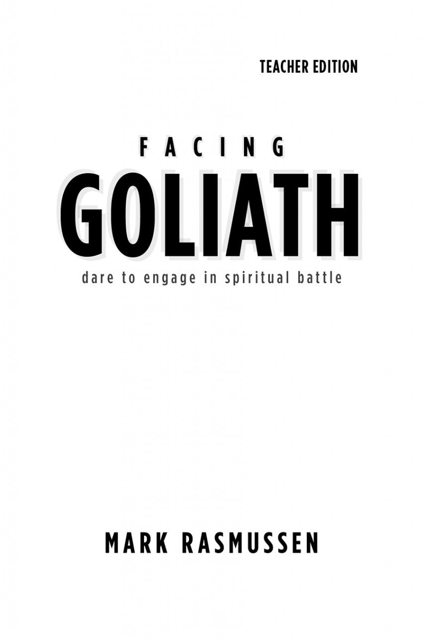 Facing Goliath Teacher Edition Download