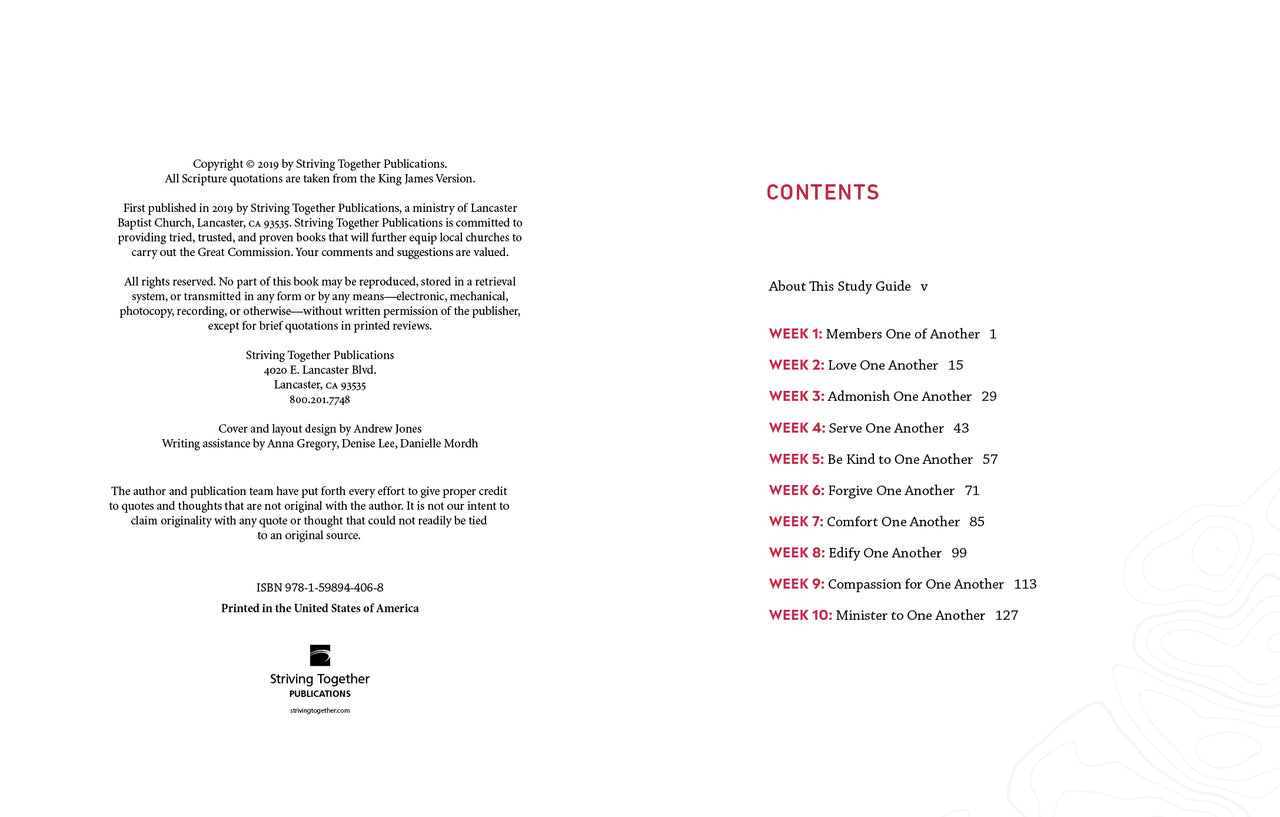 One Another Study Guide