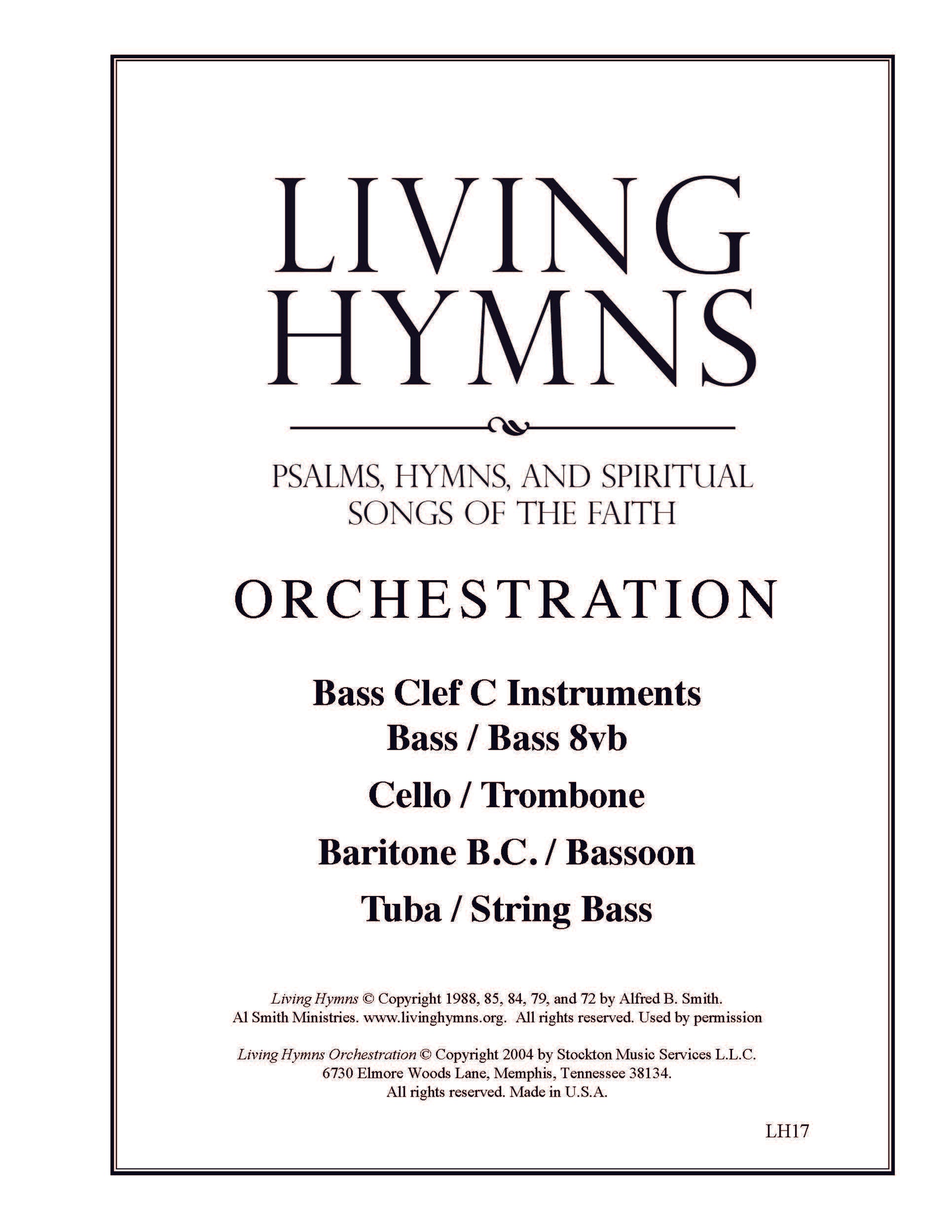 Living Hymns Orchestration: LH17 C (Trombone/Baritone B.C., Cello, Tuba, Bass)