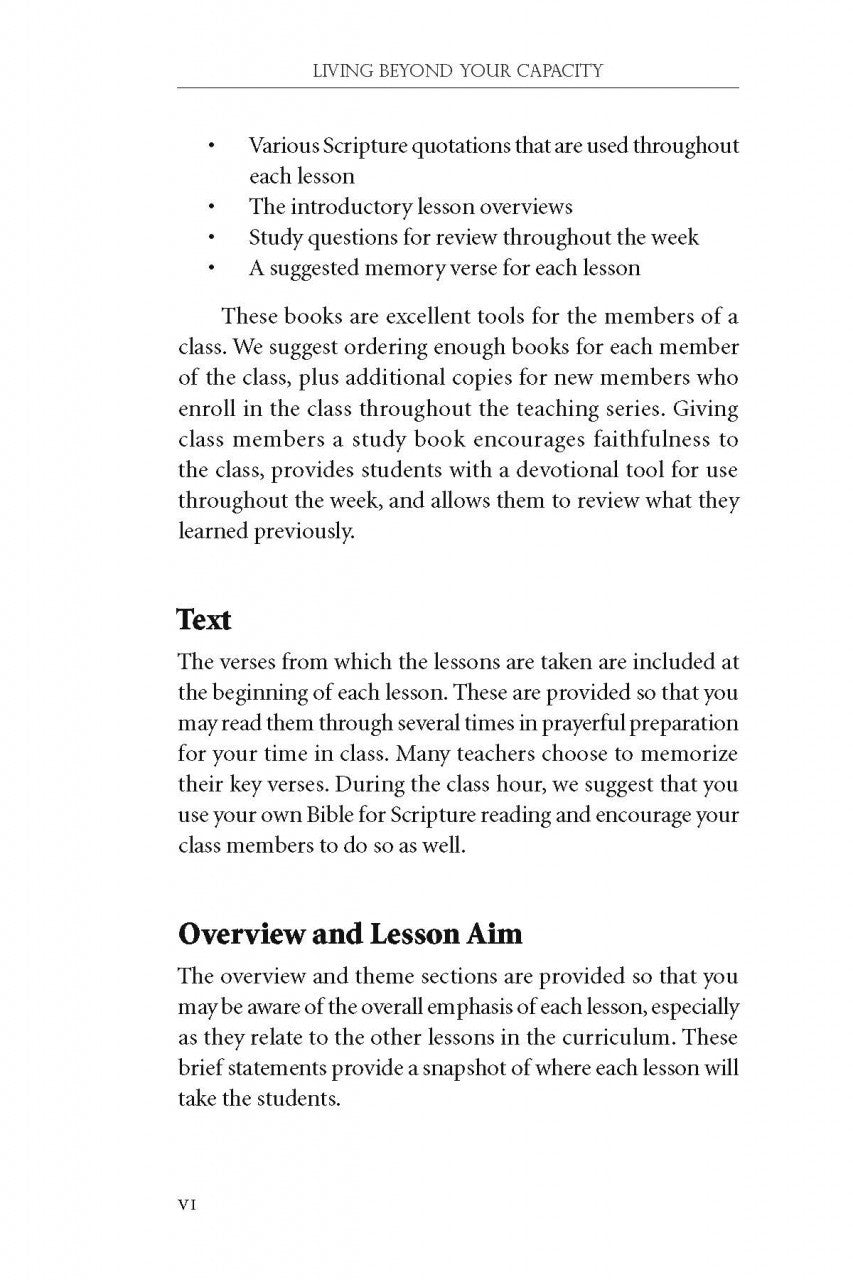 Living Beyond Your Capacity Teacher Edition Download