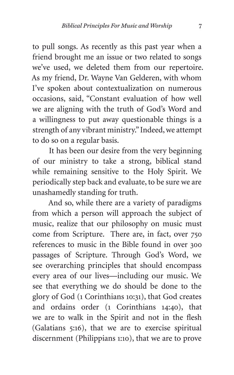 Biblical Principles for Music and Worship Download