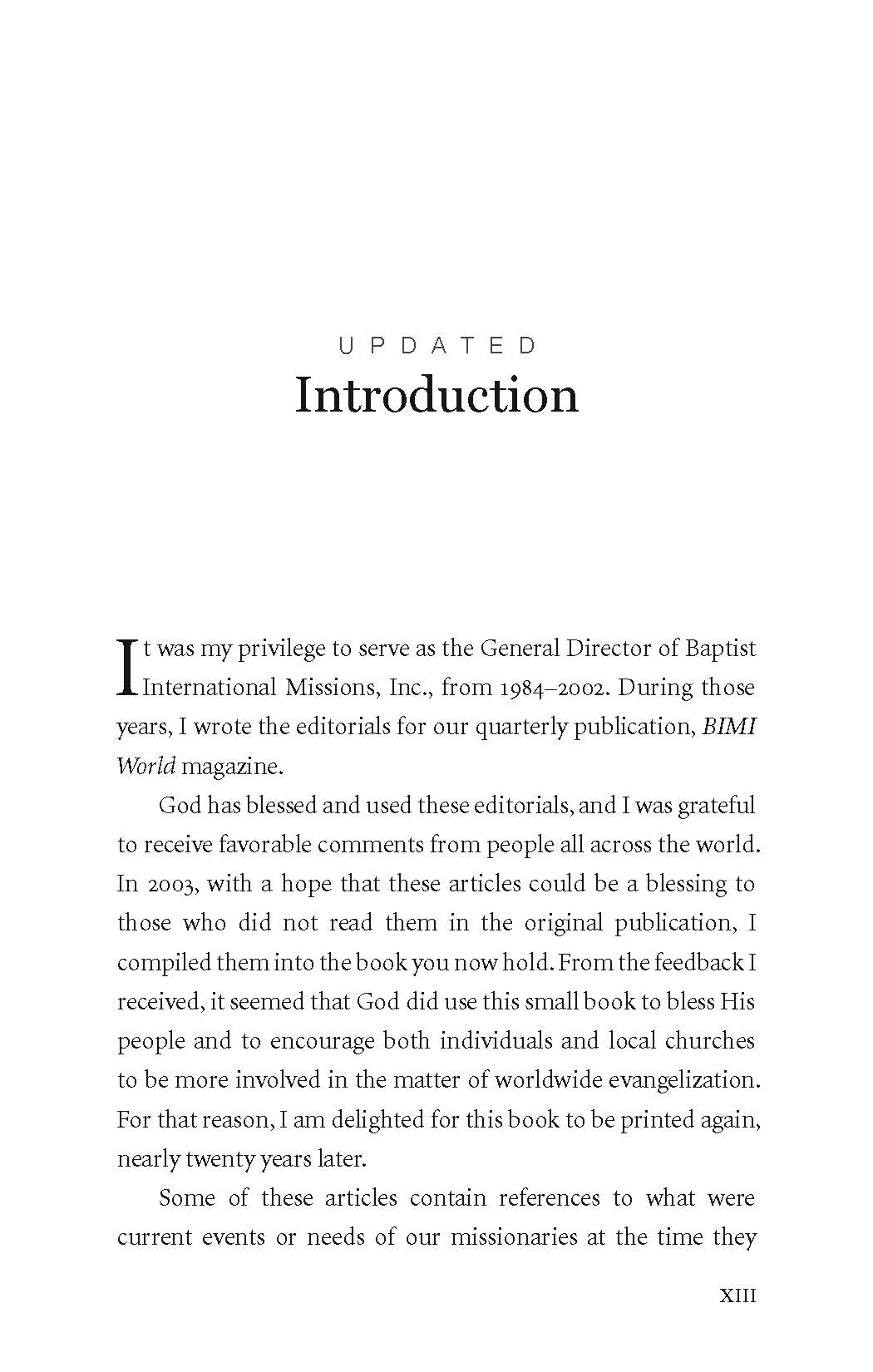 Perspectives on Missions