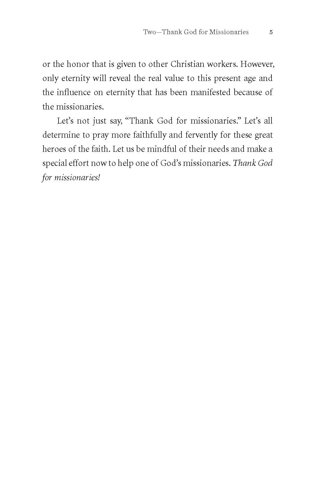 Perspectives on Missions