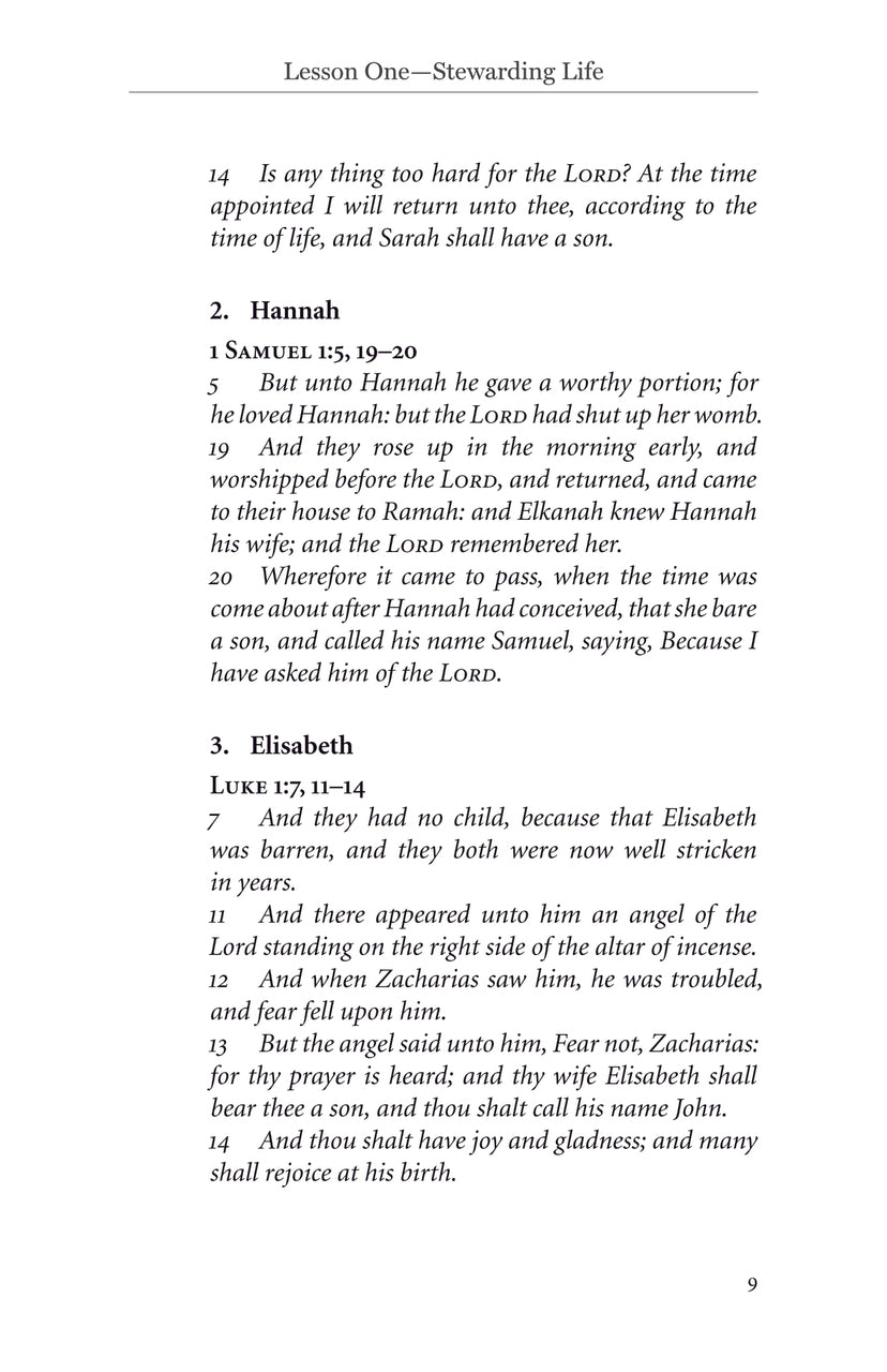 Stewarding Life Teaching Assets