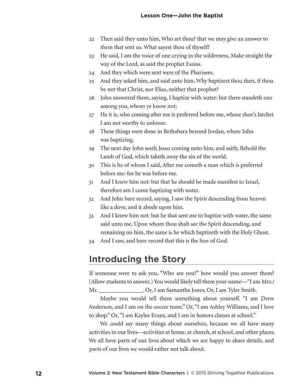 Stories of Grace Vol 2: New Testament Bible Characters Teacher Edition Download