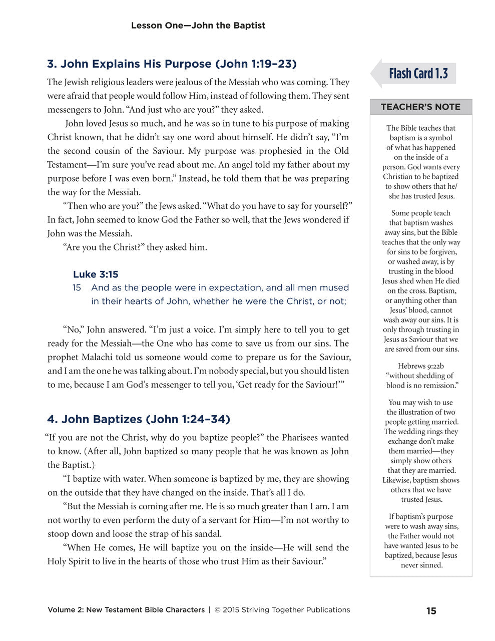 Stories of Grace Vol 2: New Testament Bible Characters Teacher Edition Download