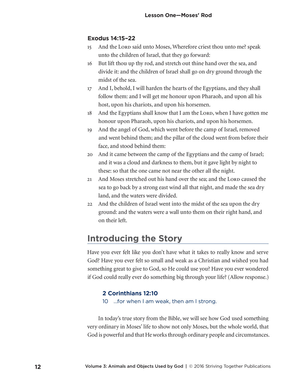 Stories of Grace Vol 3: Objects & Animals Used by God Teacher Edition Download