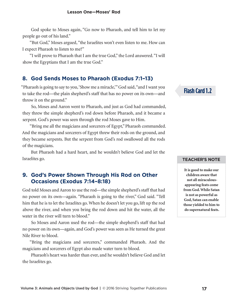 Stories of Grace Vol 3: Objects & Animals Used by God Teacher Edition
