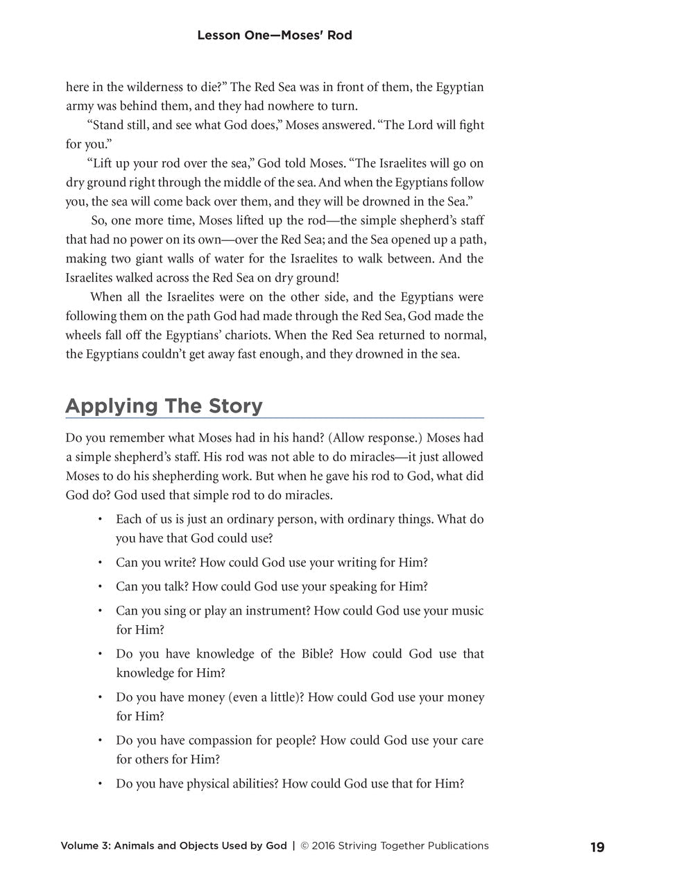 Stories of Grace Vol 3: Objects & Animals Used by God Teacher Edition Download