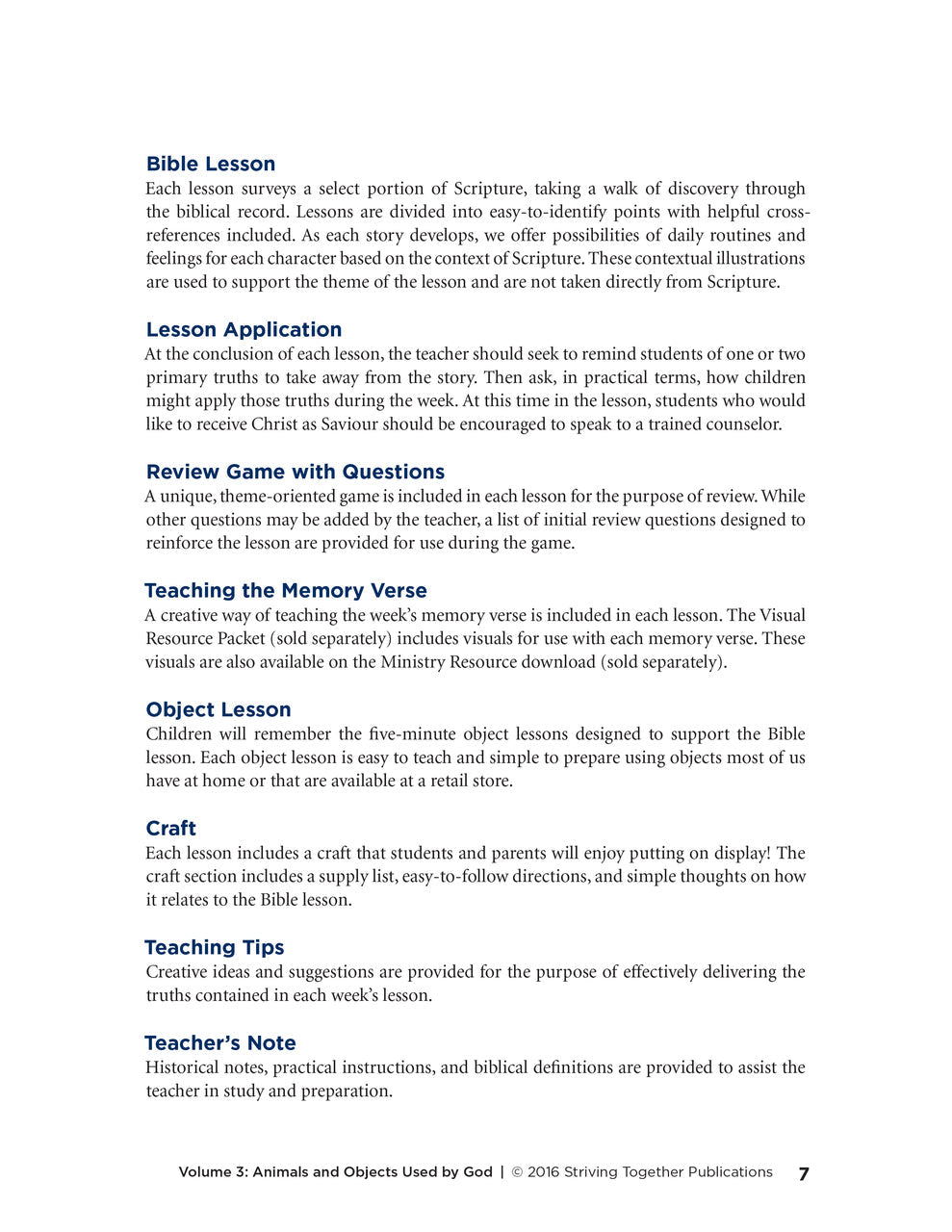 Stories of Grace Vol 3: Objects & Animals Used by God Teacher Edition Download