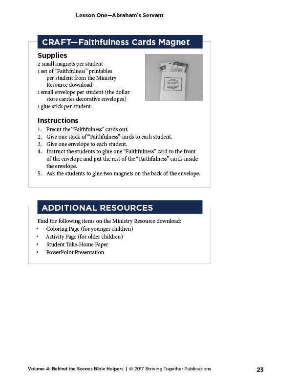 Stories of Grace: Behind the Scenes Characters Teacher Edition Download