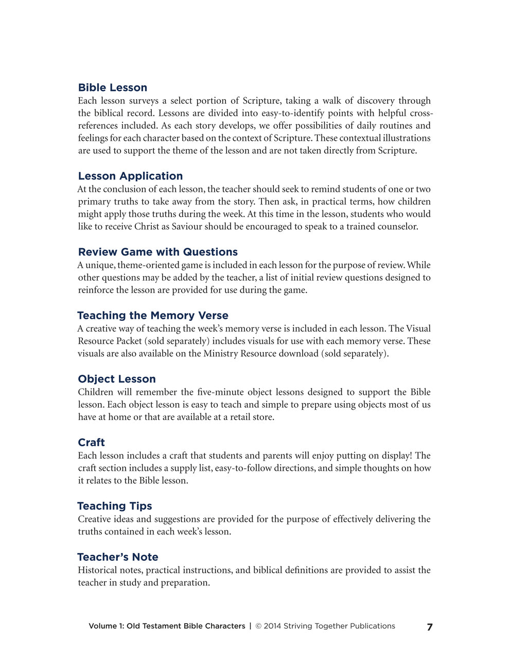 Stories of Grace Vol 1: Old Testament Bible Characters Teacher Edition