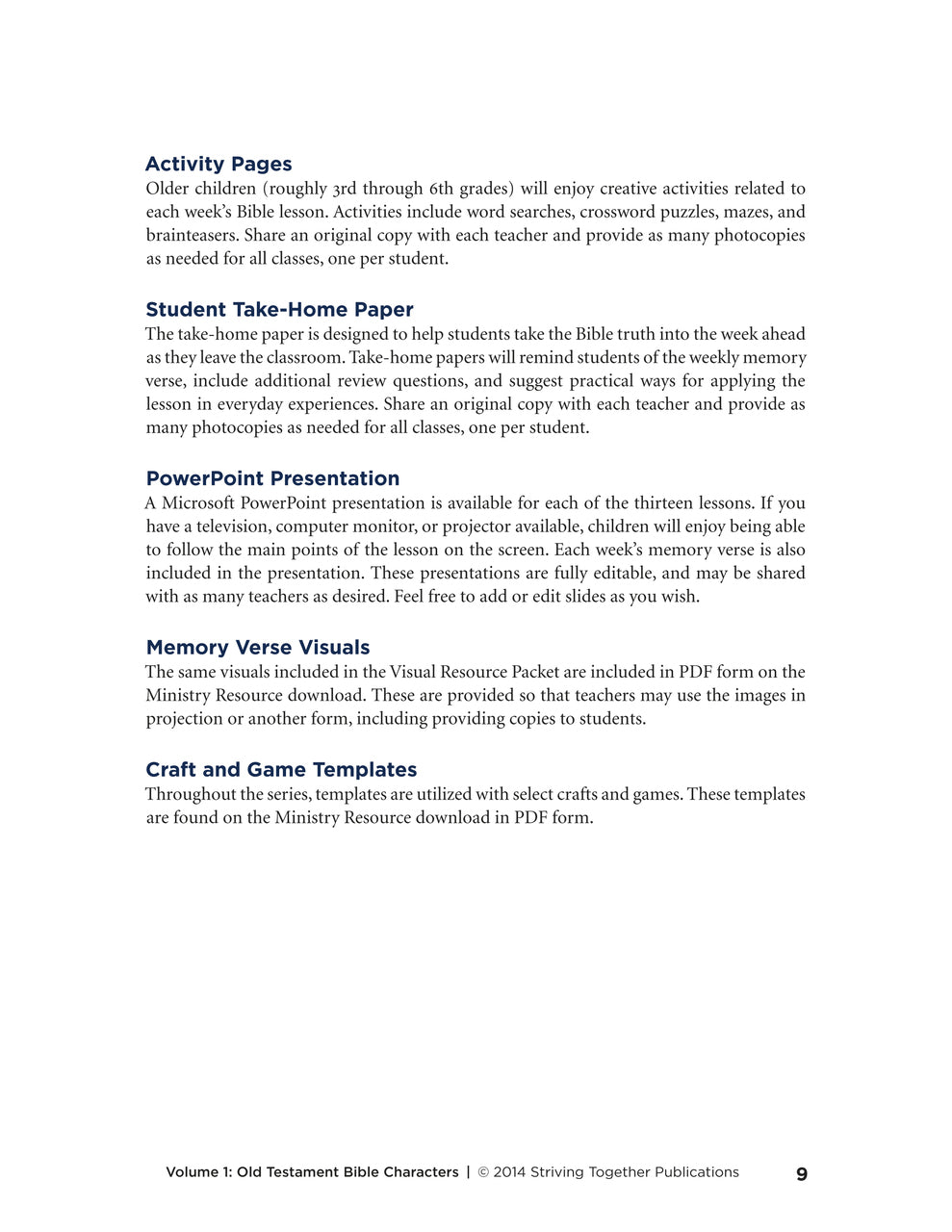 Stories of Grace Vol 1: Old Testament Bible Characters Teacher Edition