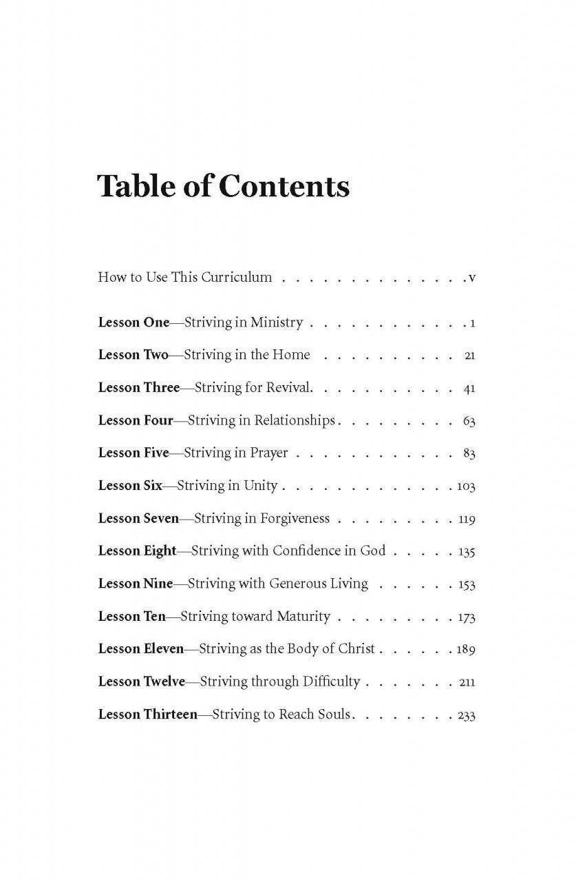 Striving Together Teacher Edition Download