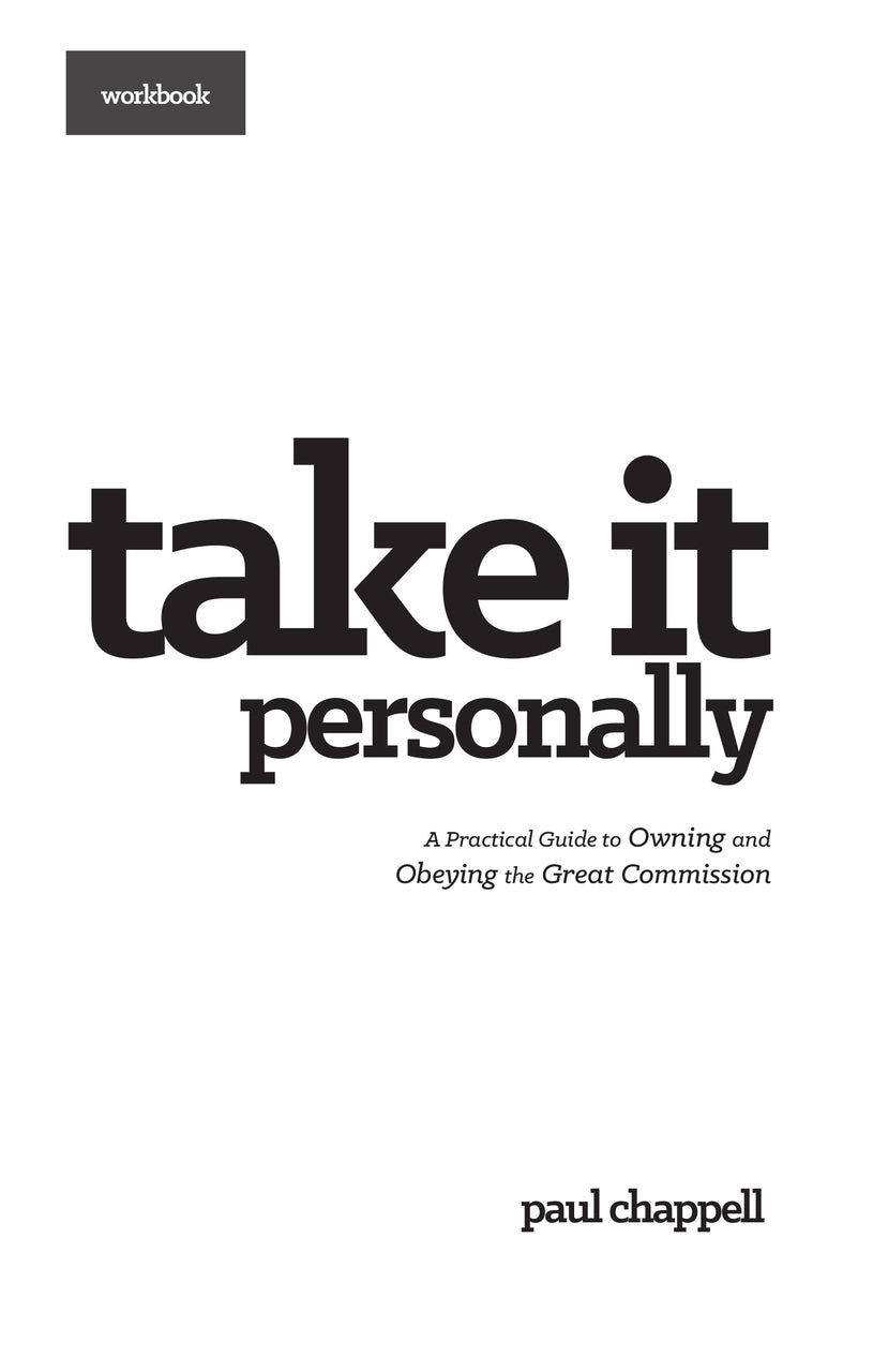 Take it Personally Workbook