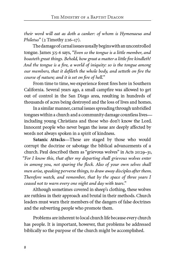 The Ministry of a Baptist Deacon