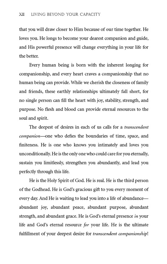 Living Beyond Your Capacity