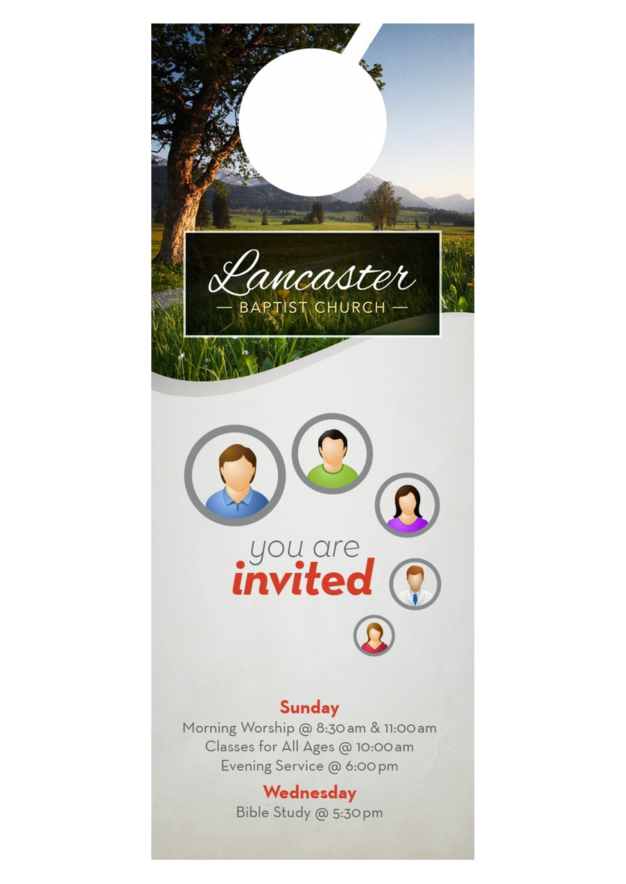 You are Invited—Door Hanger