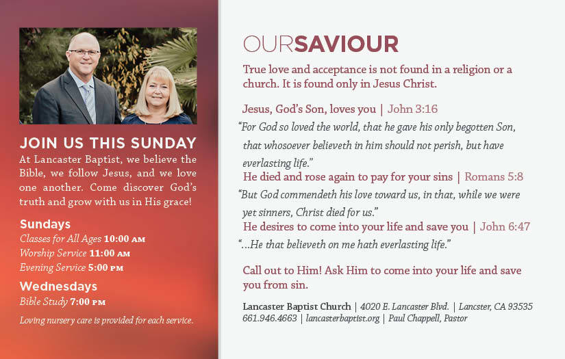 You Belong Sunset—Outreach Card