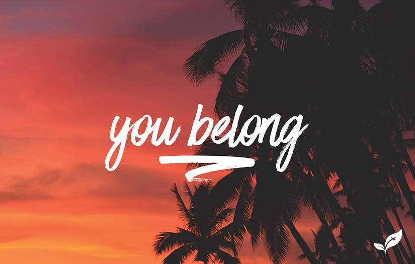 You Belong Sunset—Outreach Card