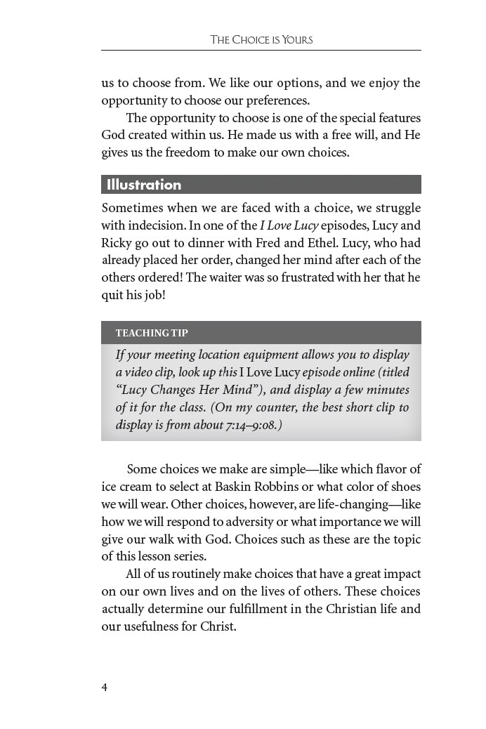 The Choice is Yours Teacher Edition Download