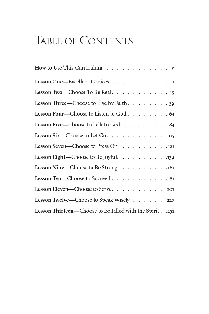 The Choice is Yours Teacher Edition