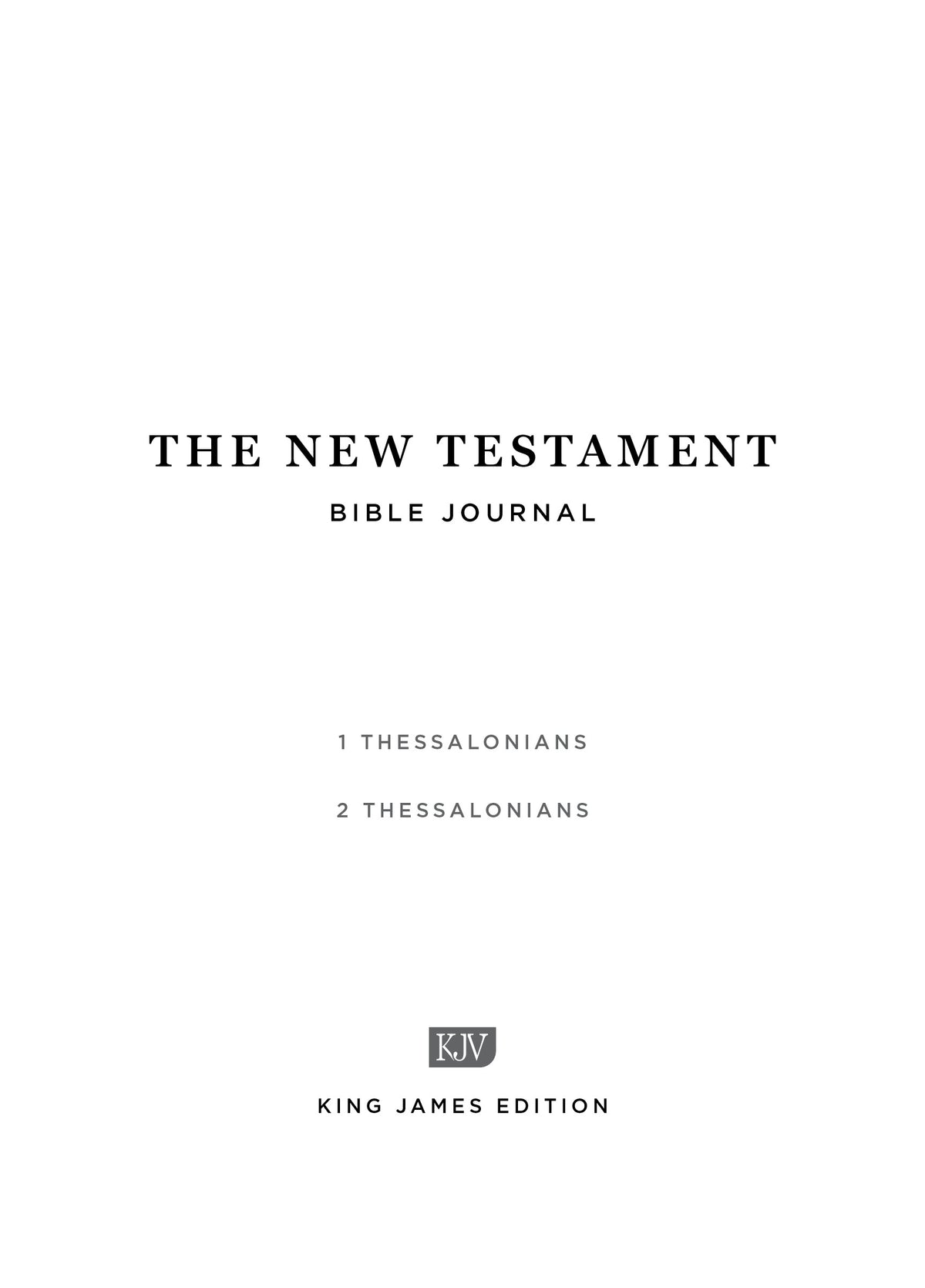 1–2 Thessalonians - New Testament Bible Journal