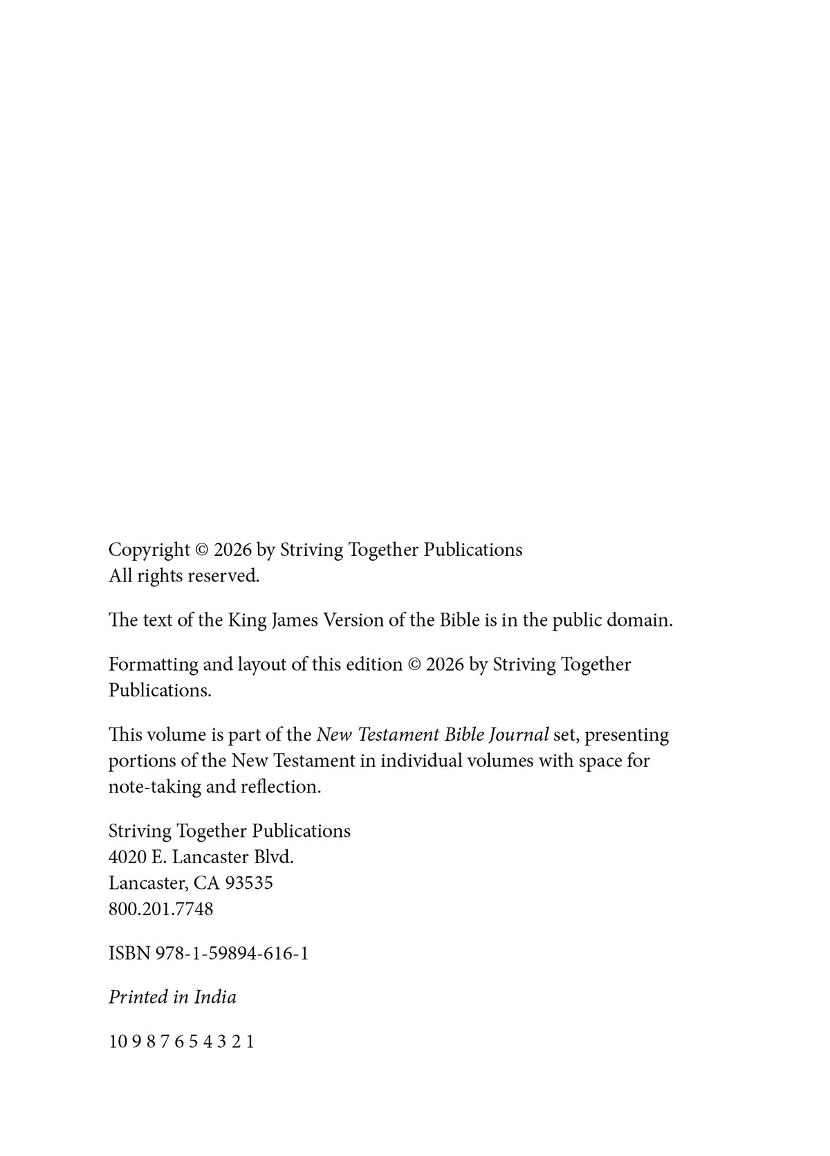 1–2 Timothy - New Testament Bible Journal