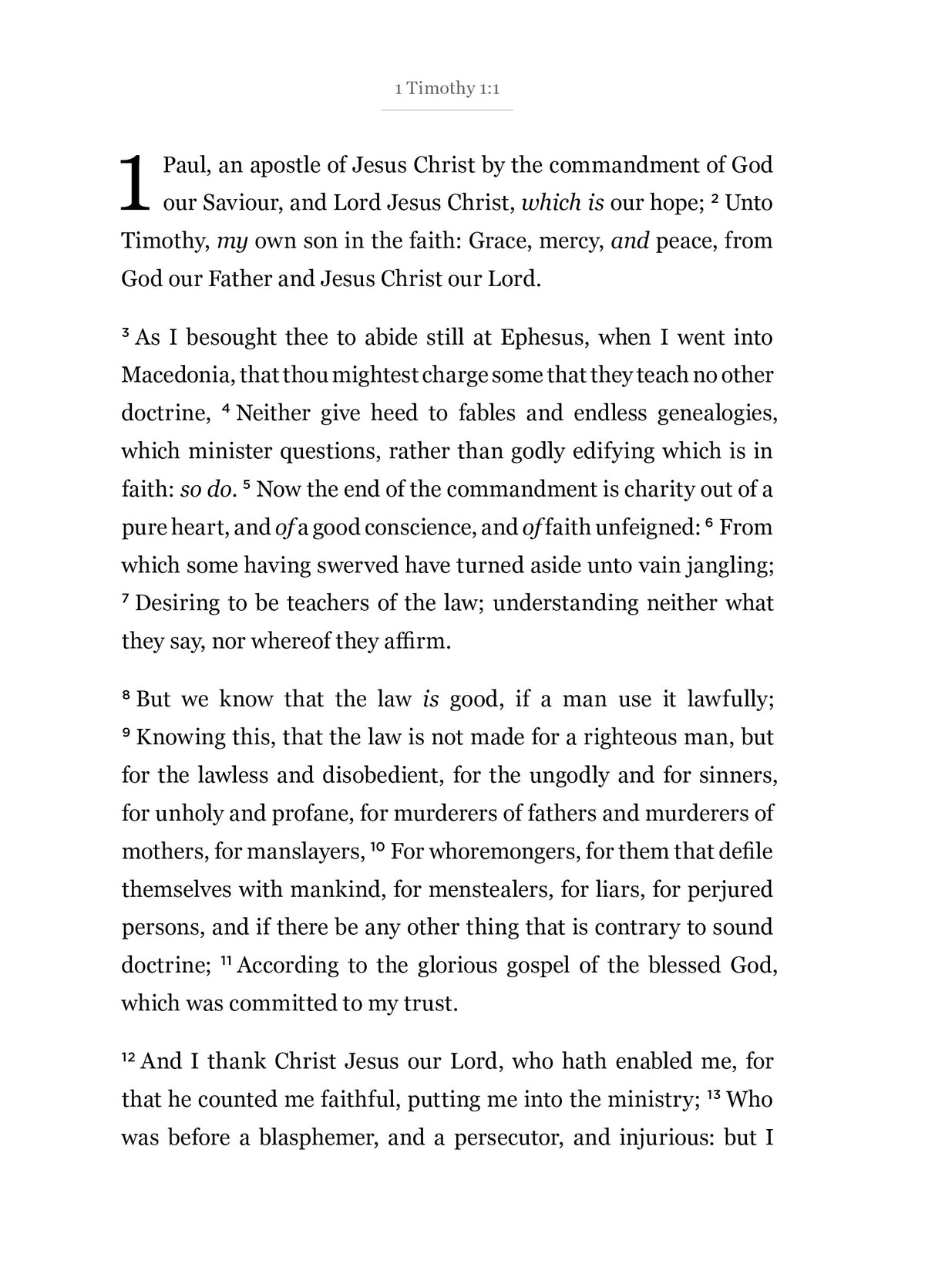 1–2 Timothy - New Testament Bible Journal