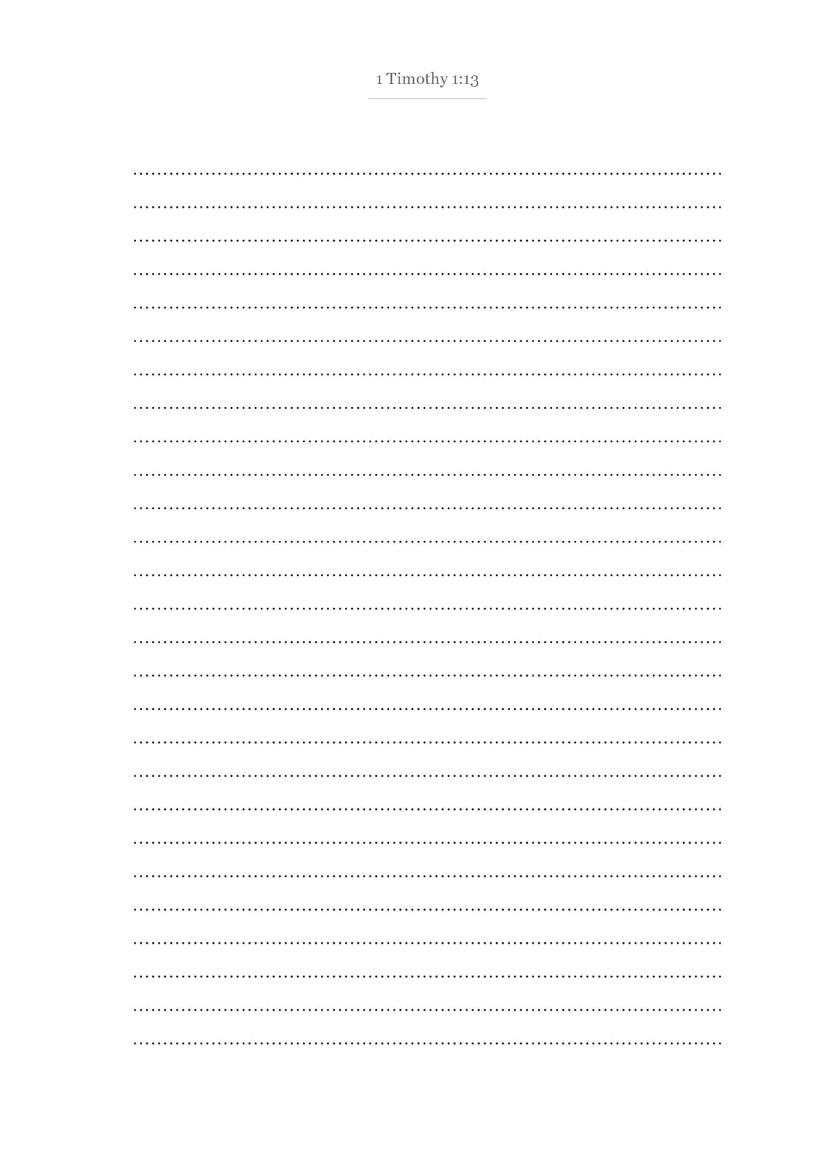 1–2 Timothy - New Testament Bible Journal
