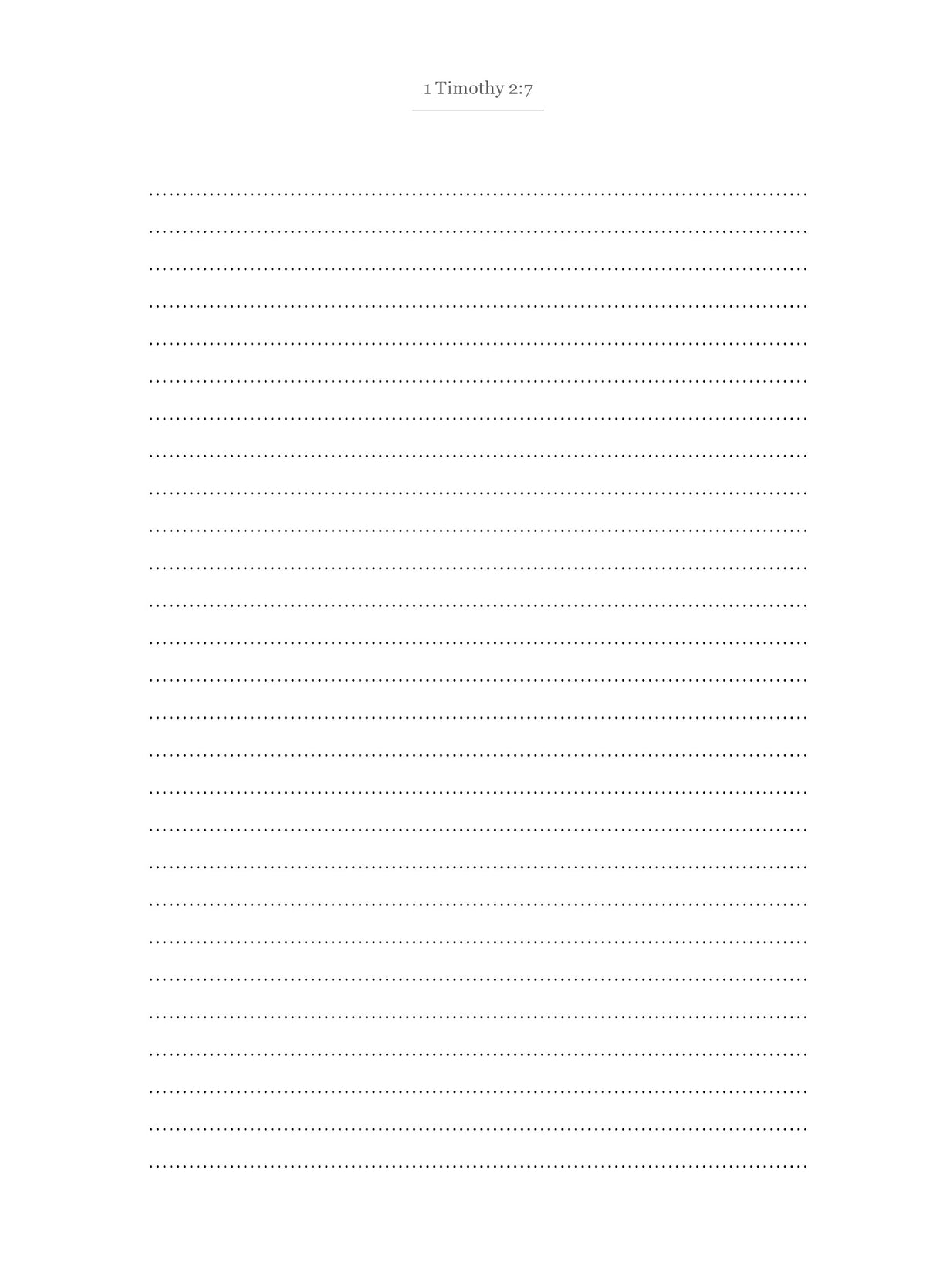 1–2 Timothy - New Testament Bible Journal
