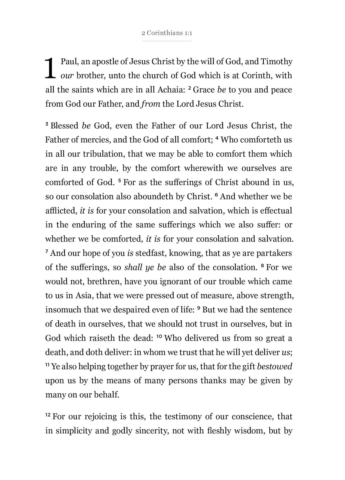 2 Corinthians - New Testament Bible Journal