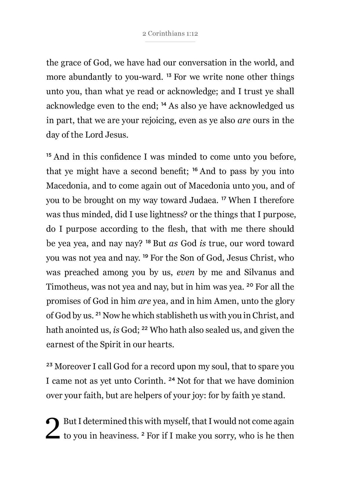 2 Corinthians - New Testament Bible Journal