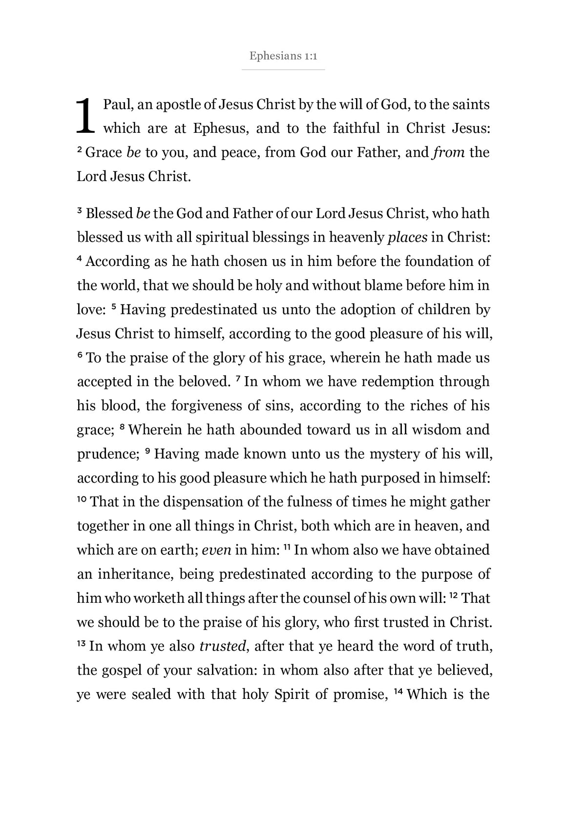 Ephesians - New Testament Bible Journal
