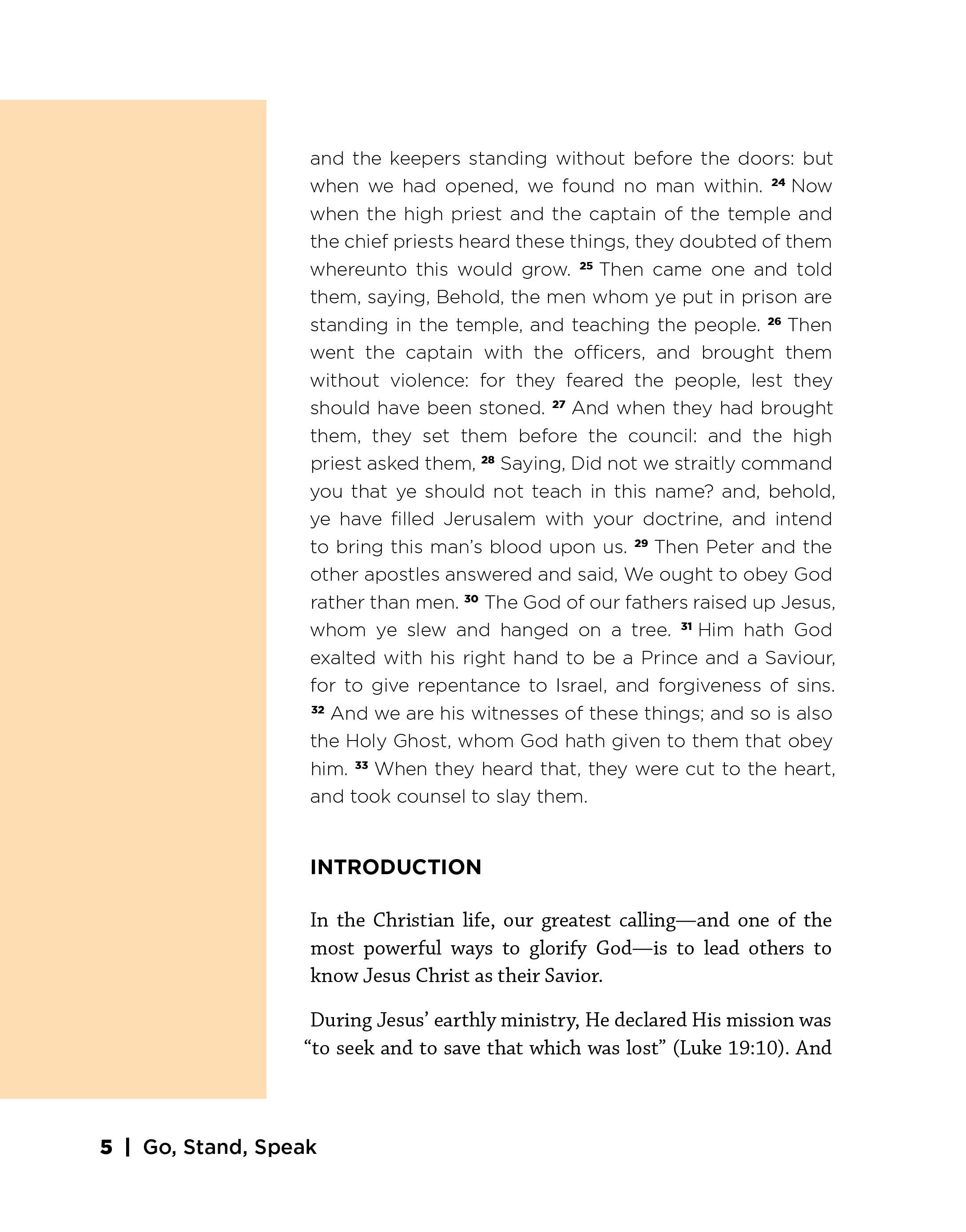 Go, Stand, Speak Leader Guide