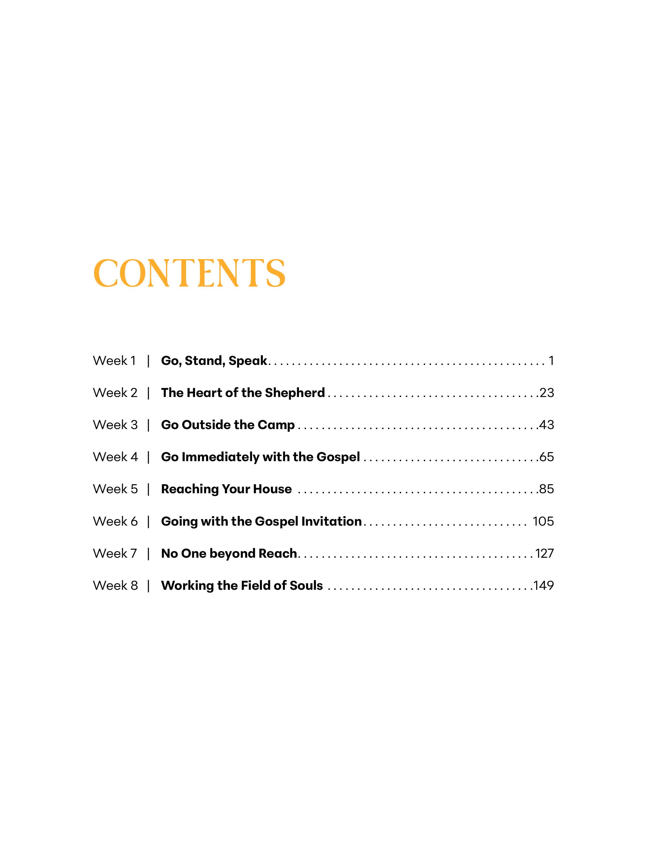 Go, Stand, Speak Study Guide